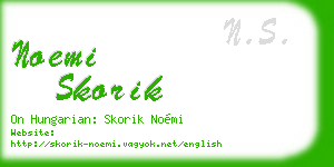noemi skorik business card
